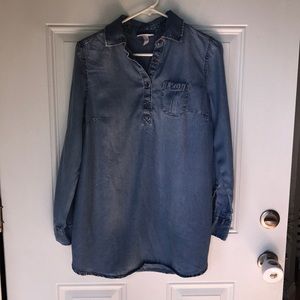 Liz Lang Maternity Chambray shirt